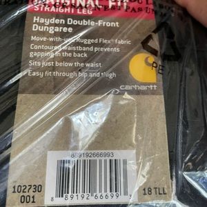 Carhart Black Pants size 18 Tall